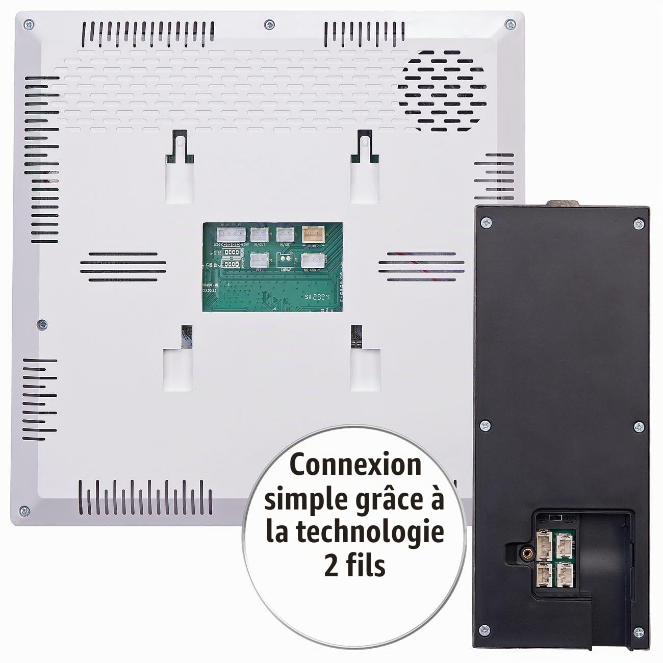 Visiophone Full HD connecté VSA-800.app avec écran tactile 7" [Somikon]
