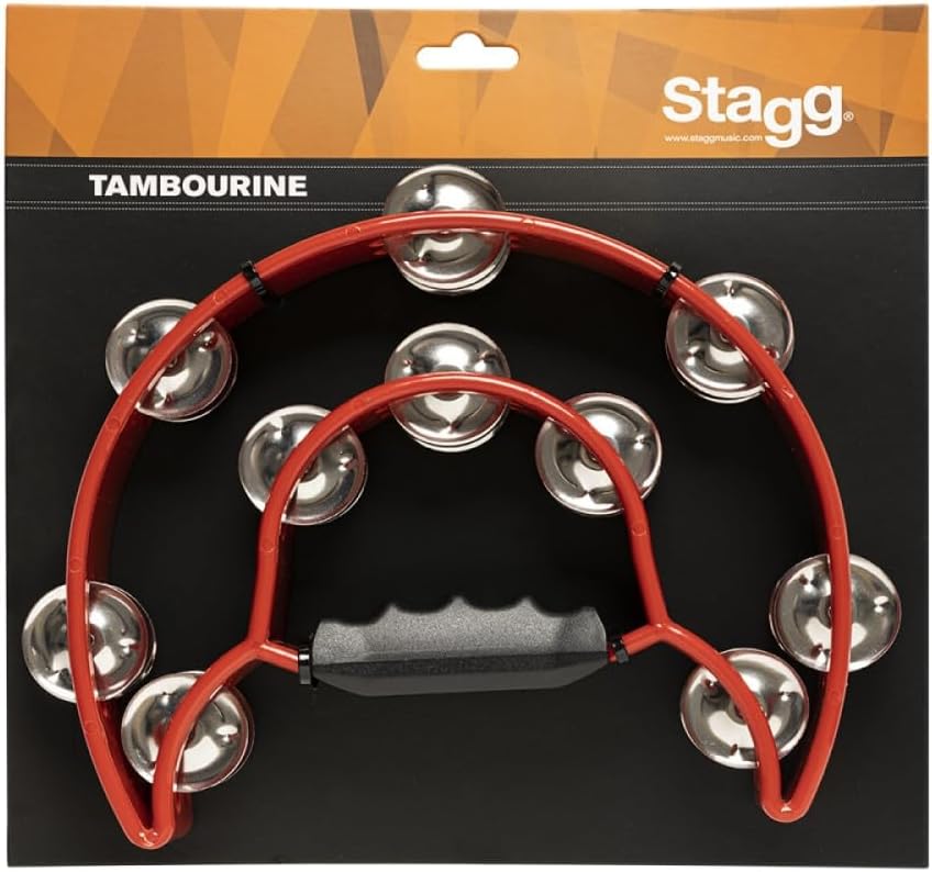 Stagg TAB-1 Cutaway Tambourine - Red