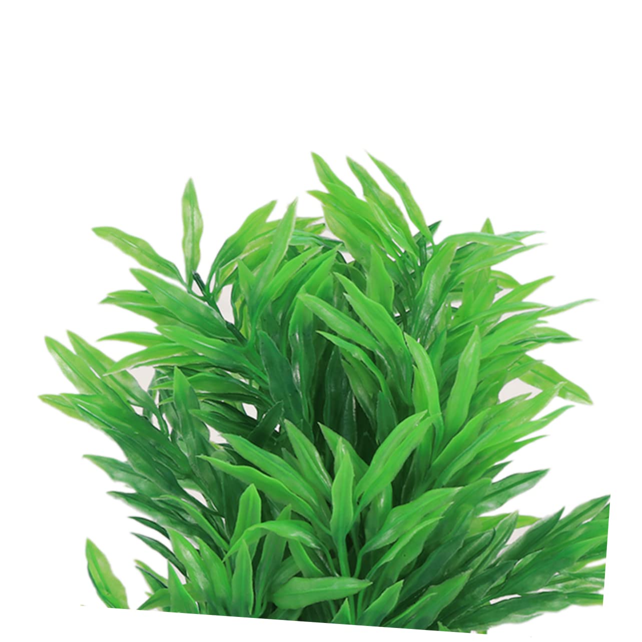 DOITOOL 3 Stücke Künstliche Wasser Aquarium Grün Gras Decor Blatt Pflanze Landschaft Salz Frische Wasser