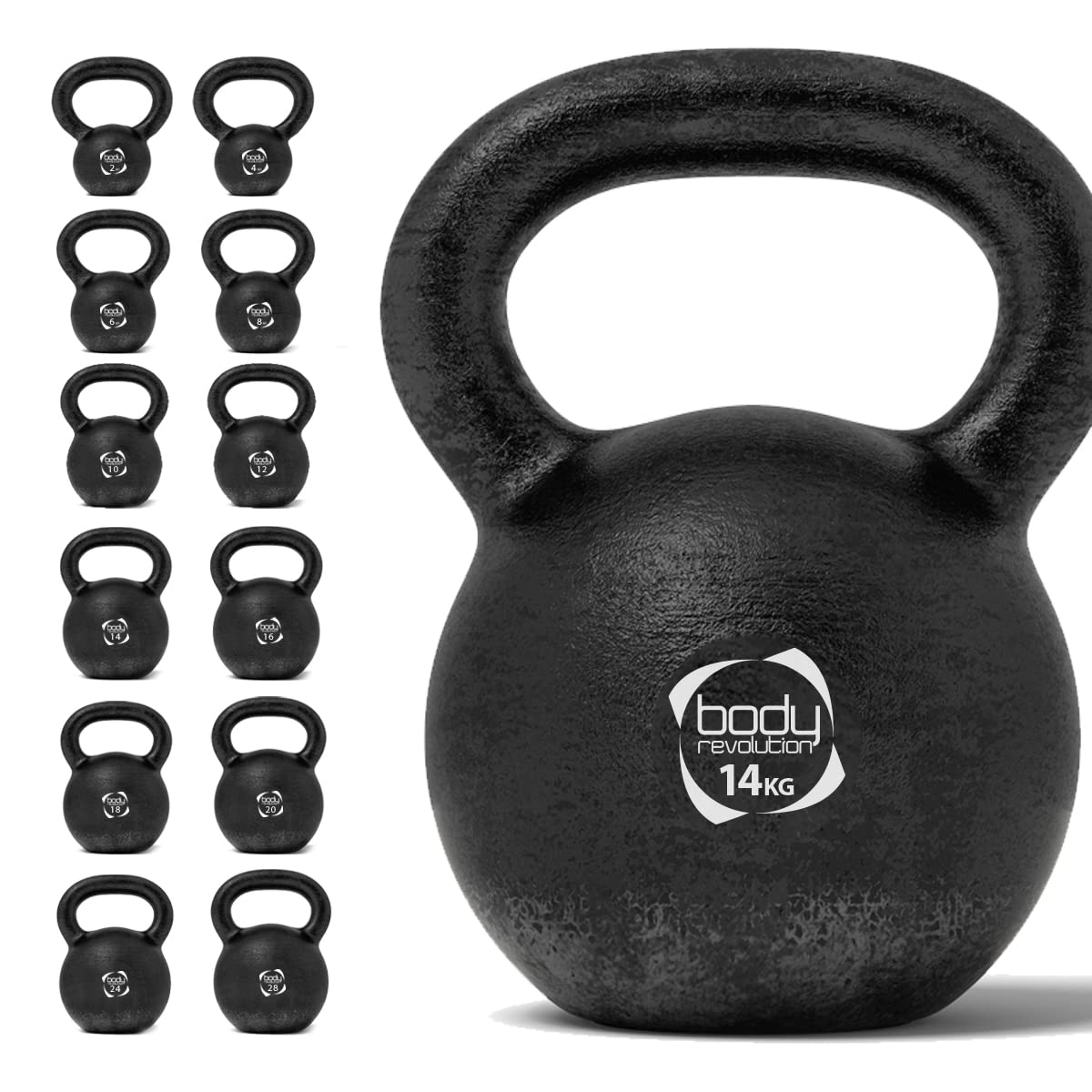 Body Revolution GHISA Manubrio - Allenamento Forza Casa Attrezzature da Palestra - Pesi Disponibili 2kg - 28Kg