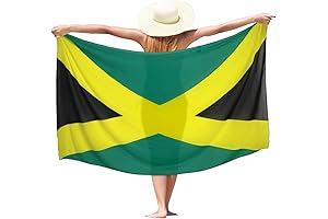Tropical Escape: Jamaican Flag Sarong for Women