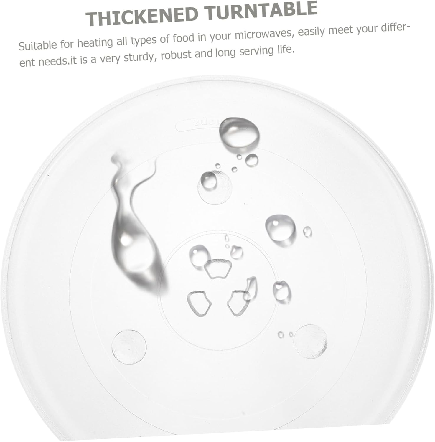 IMIKEYA Microwave Glass Plate Oven Replacement Turntable Heat Resistant Cooking Tray Turntable