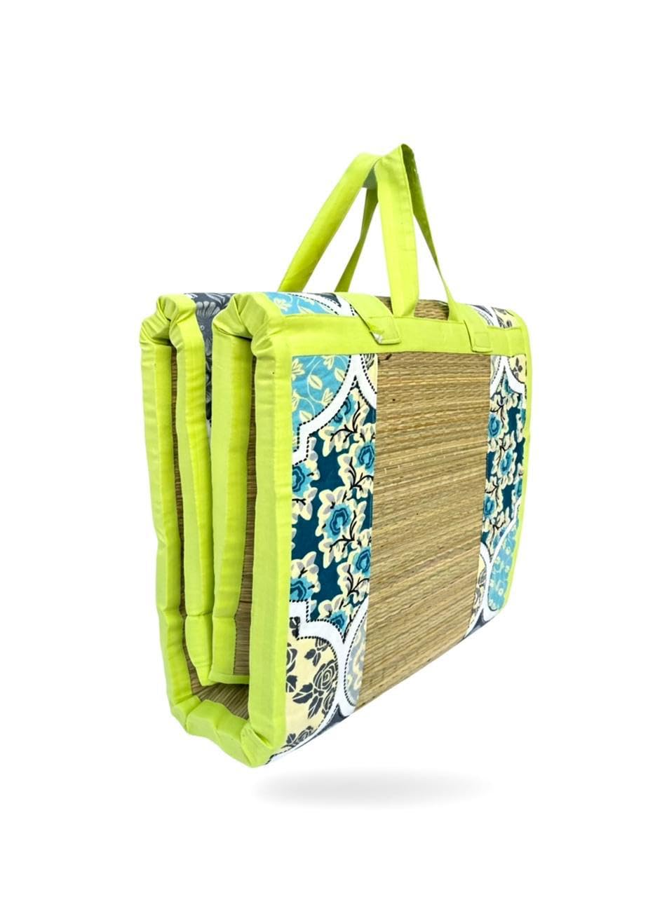 SSS Foldable Cotton Bed Pai 3x6 ft (Green) | Korai Pai Style Traditional Floor Mattress, Gadda & Guest Bed | Portable for Home, Hostel, PG & Travel | Budget-Friendly Gift | Washable (Hand Wash Only)-image-20