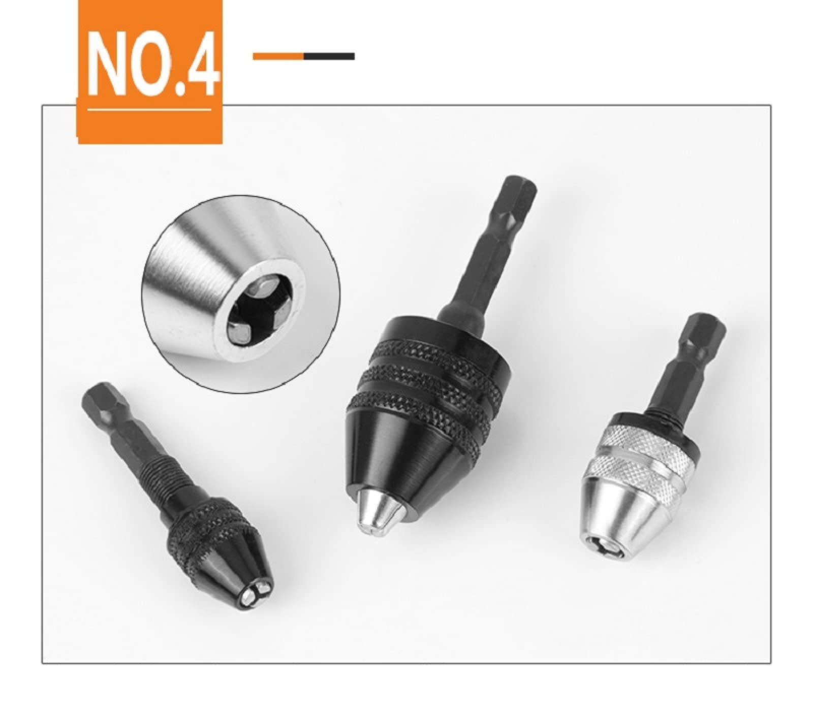 2 Piece Electric Grinder Drill Chuck, Hexagonal Drill Bit, Drill Chuck Hexagonal Drill Bit Drill Chuck Adapter Quick Change Drill Bit Holder Mini Drill Bit Holder Drill Bit Conversion Tool