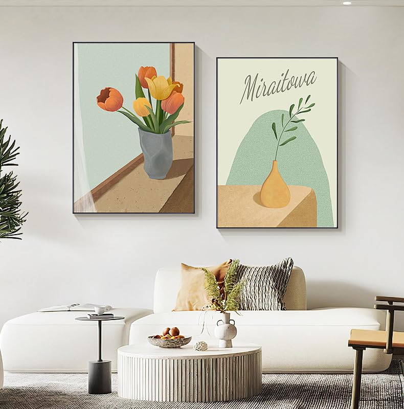 Image of Canvas Floater Frames for Canvas Art 0.8inch Depth Frames for Canvas Painting Floating Frame Plastic Floater Frame for Canvas Prints (Black, 9 x 12 inch)