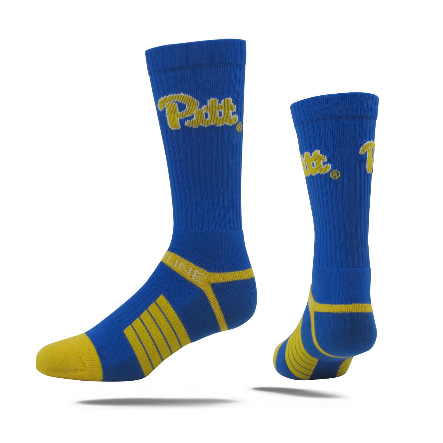 Strideline Pittsburgh Panthers Premium Knit Logo NCAA Licensed Crew Socks