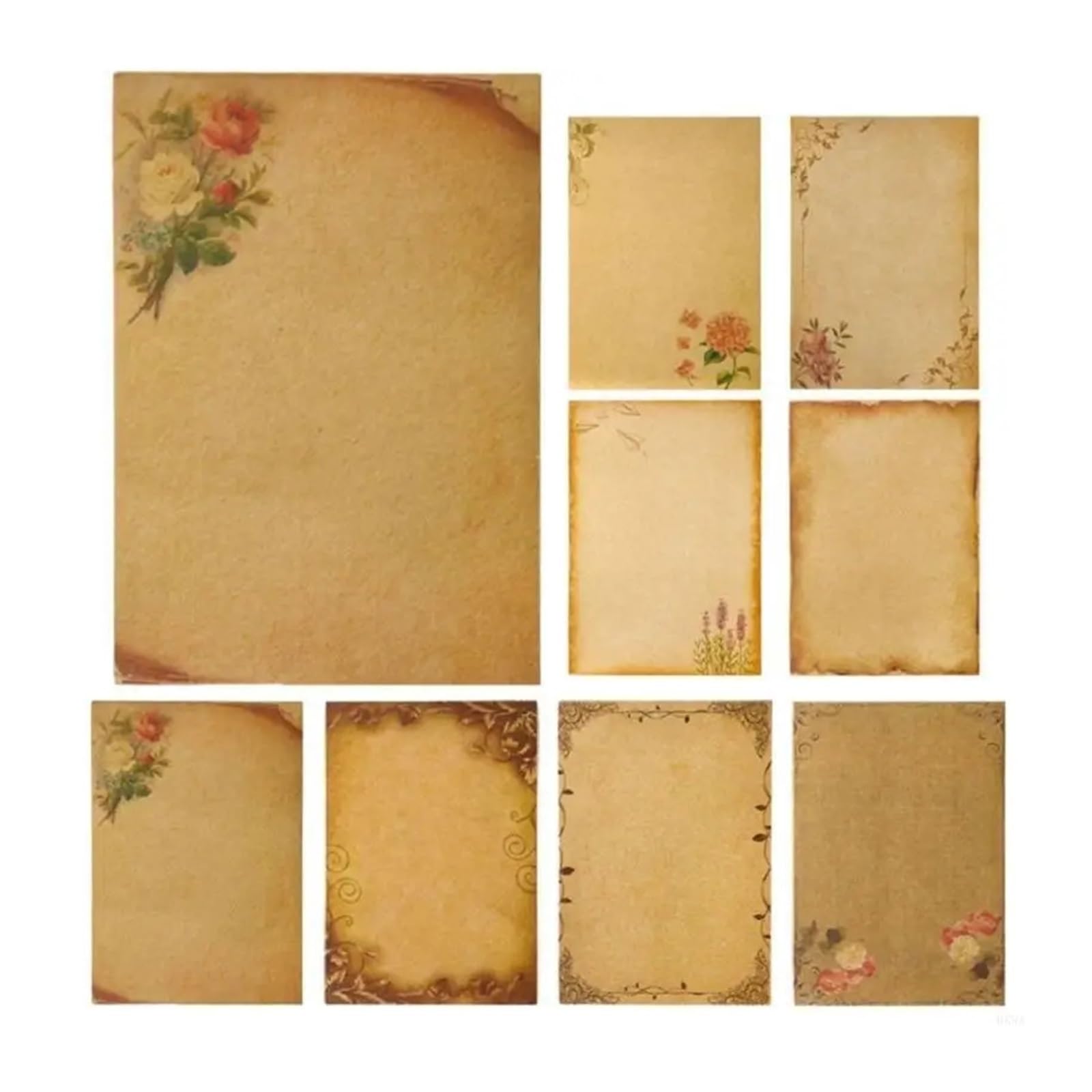 Vintage Briefpapier 120 Stück Briefpapier Vintage