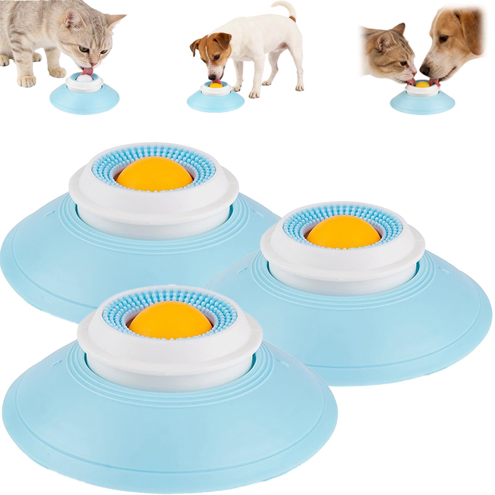 Dog Lick Ball,Licking A Ball Add More Fun Bowl, Dog Lick Ball Bowl,Licking A Ball for Dogs,Slow Down Eating Speed and Add More Fun for Your Dog and Cats. (Y*2PCS) — view 13