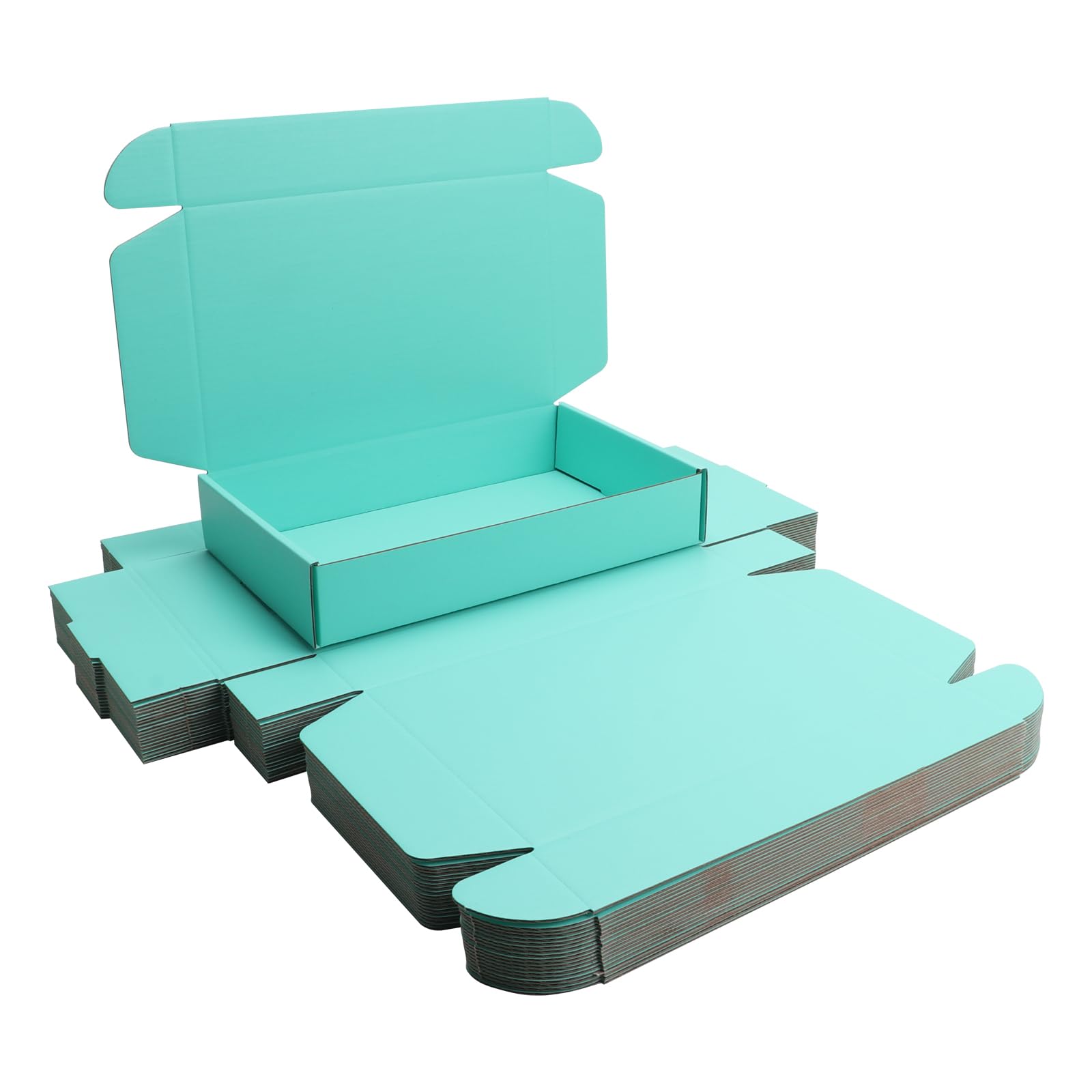 Green Shipping Packaging Boxs KAXILU 20pcs Shipping Boxs L10.5xW6.3xH2 inch Suitable E-Commerce Packaging