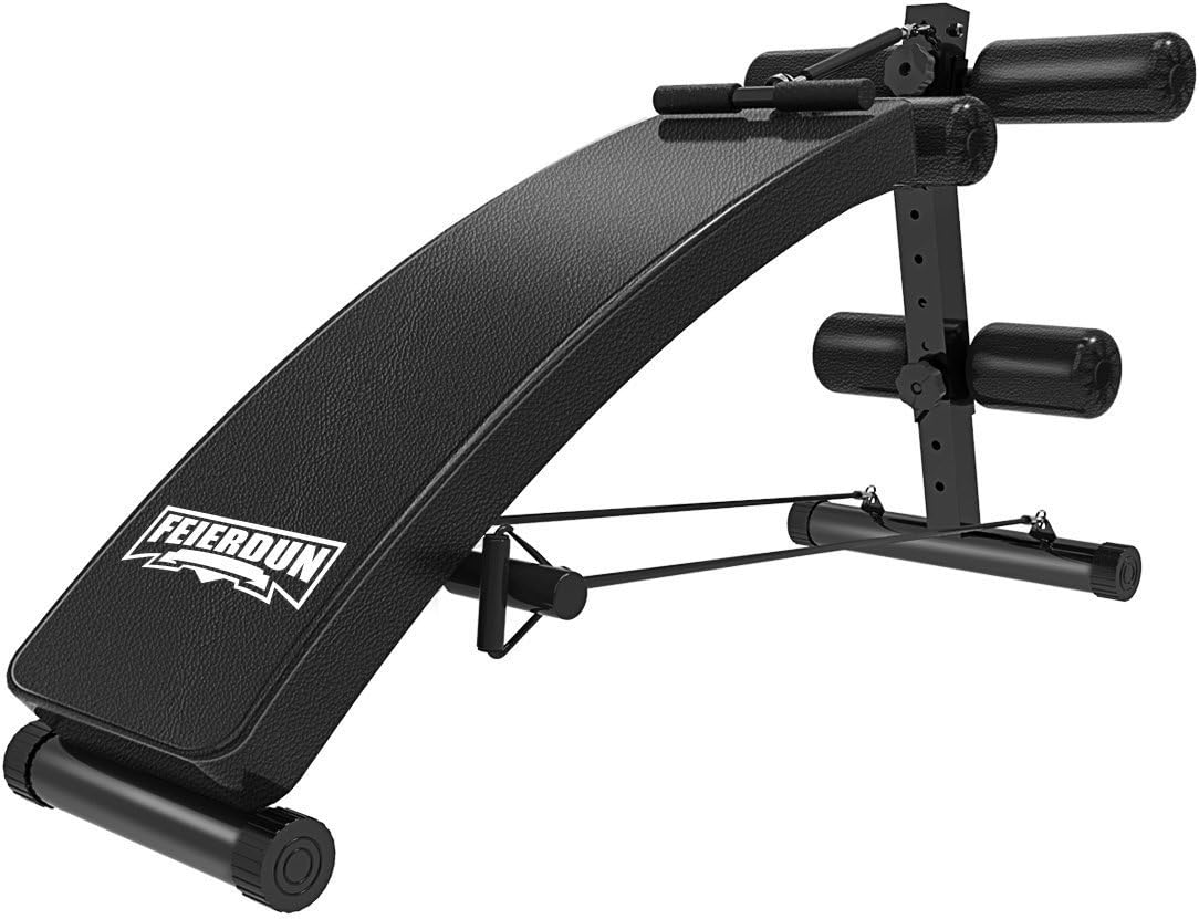 FEIERDUN fed Sit Up Ab Bench Incline Decline, Adjustable