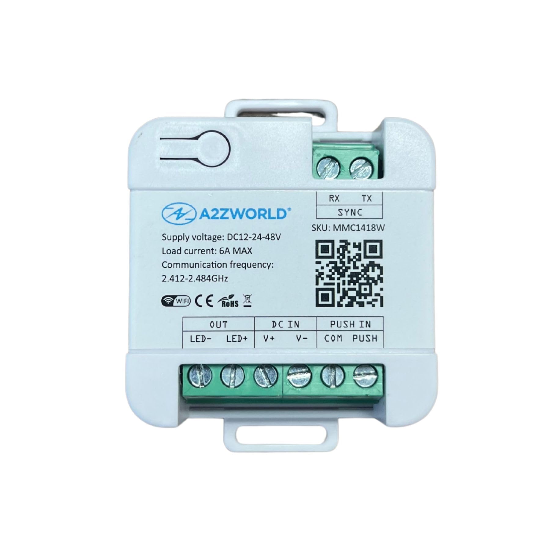 Atenuador LED WiFi 2,4G + botón, 12 V 24 V 48 V 6A, compatible con TUYA y vida inteligente, control por aplicación inteligente/voz/botón, IP20