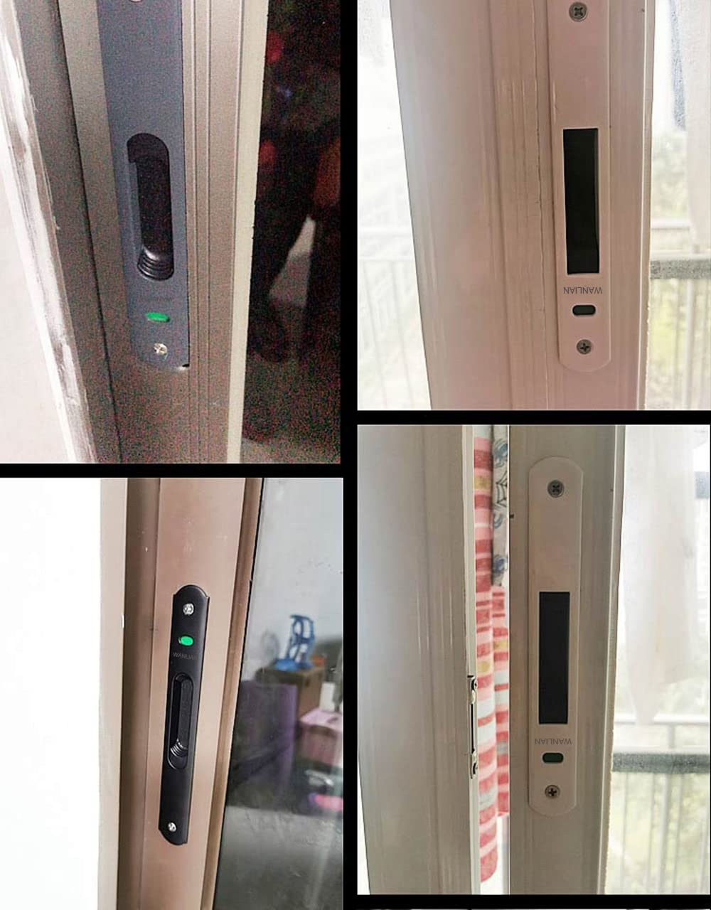 WANLIAN Puerta corredera Ventana Gancho Cerradura de puerta corredera (blanco)