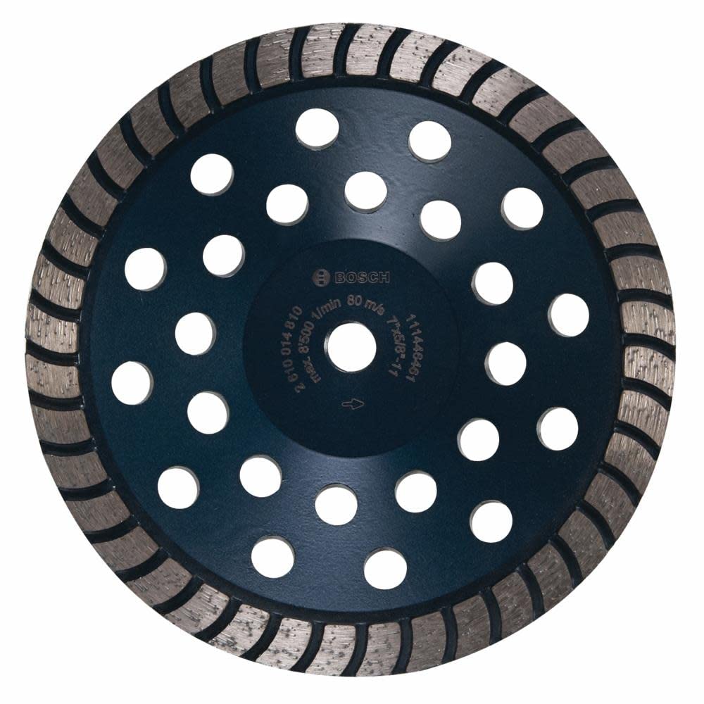 Bosch dc730h Bluetooth Durchmesser Turbo Zeile Diamant-Schleiftopf mit 5/8–11 Hub