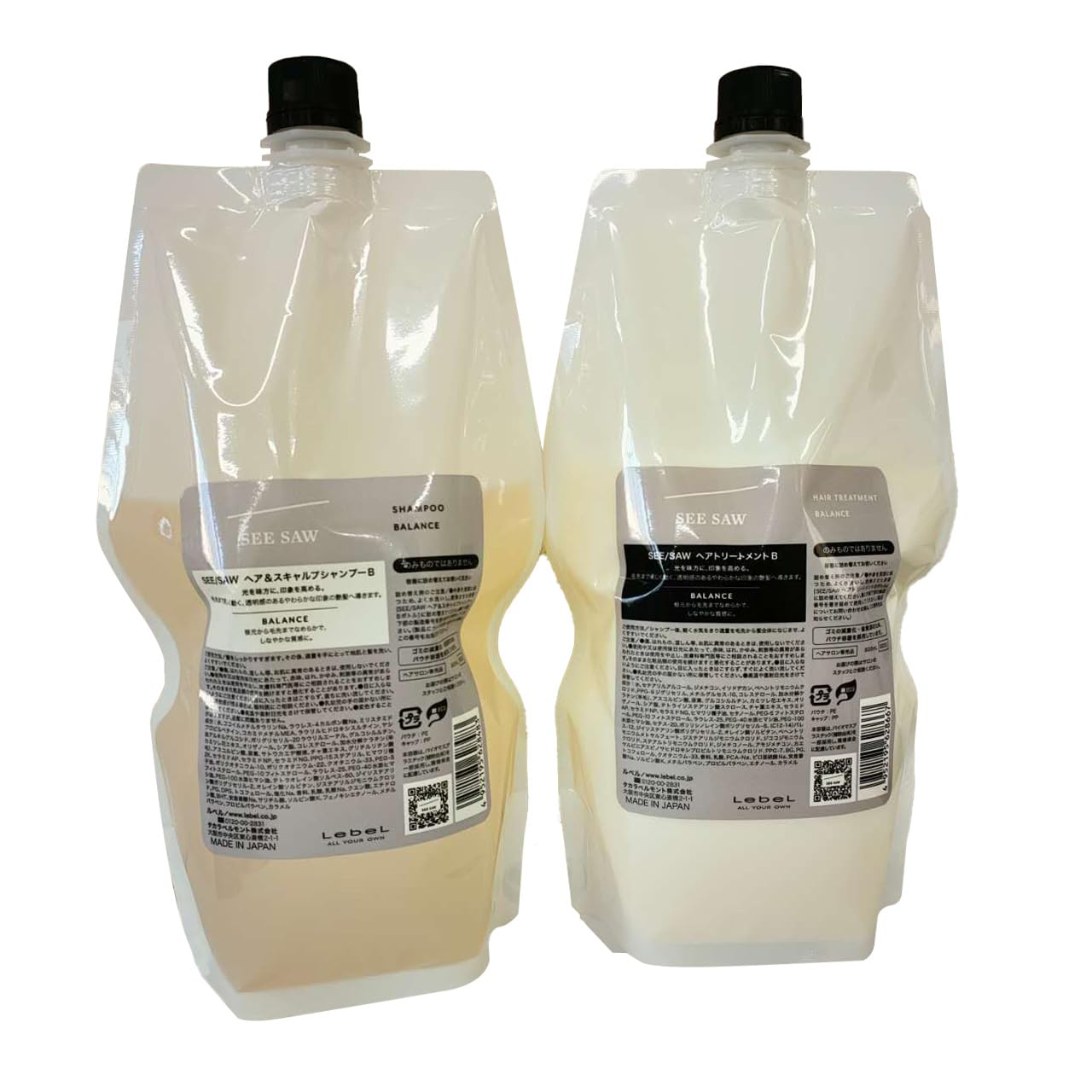 Amazon | ルベル SEE/SAW シーソー ヘア＆スキャルプシャンプー