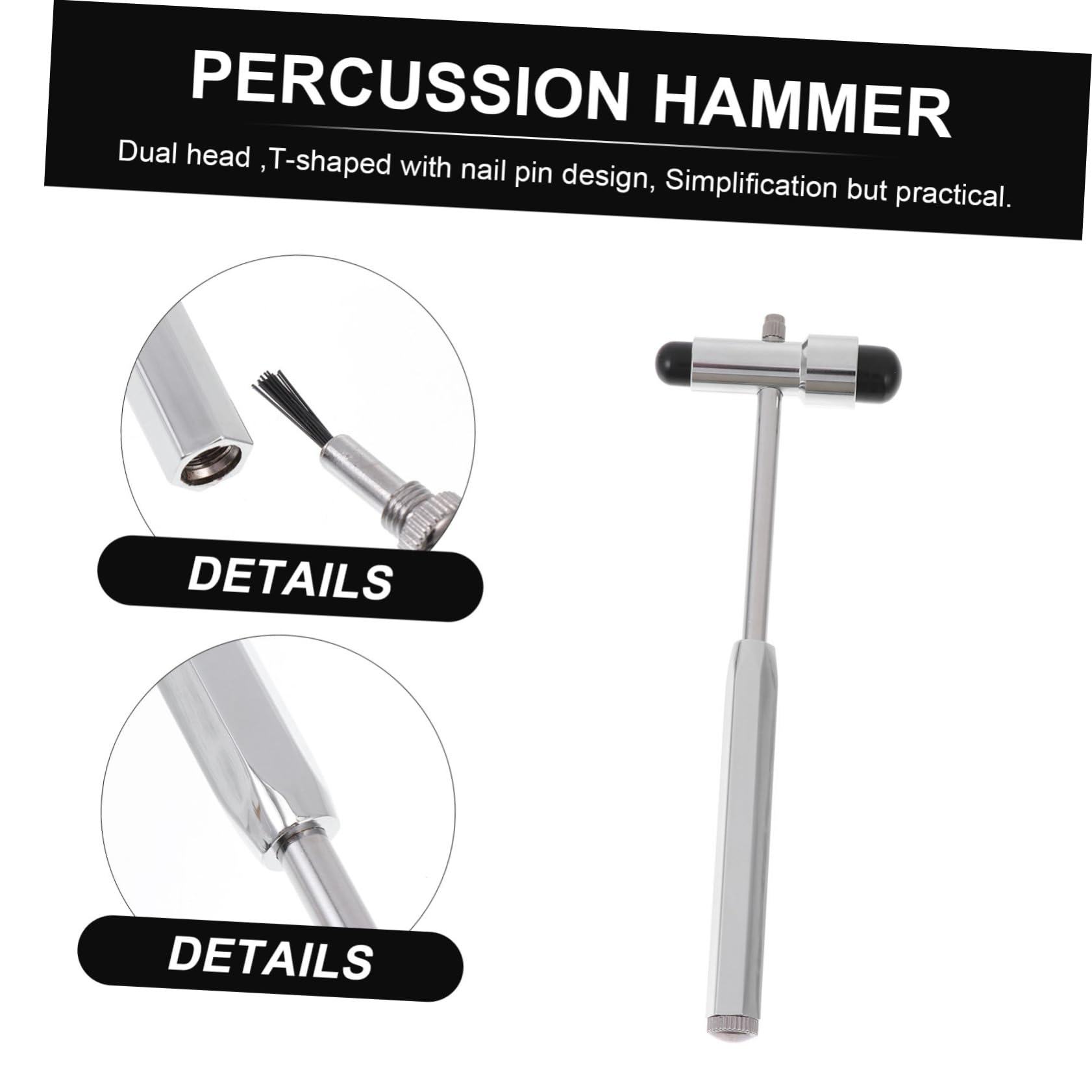 Zerodeko 4 Stck. Reflexhammer aus Multi Funktionaler Neurologischer Hammer für Präzise Reflexuntersuchungen Ergonomisches Design Einfache Handhabung für Medizinische Fachkräfte Studenten