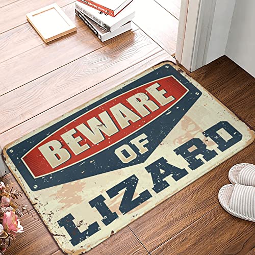 Tapis de camping d'extérieur résistant 65x90 cm Beware of Lizard - 2