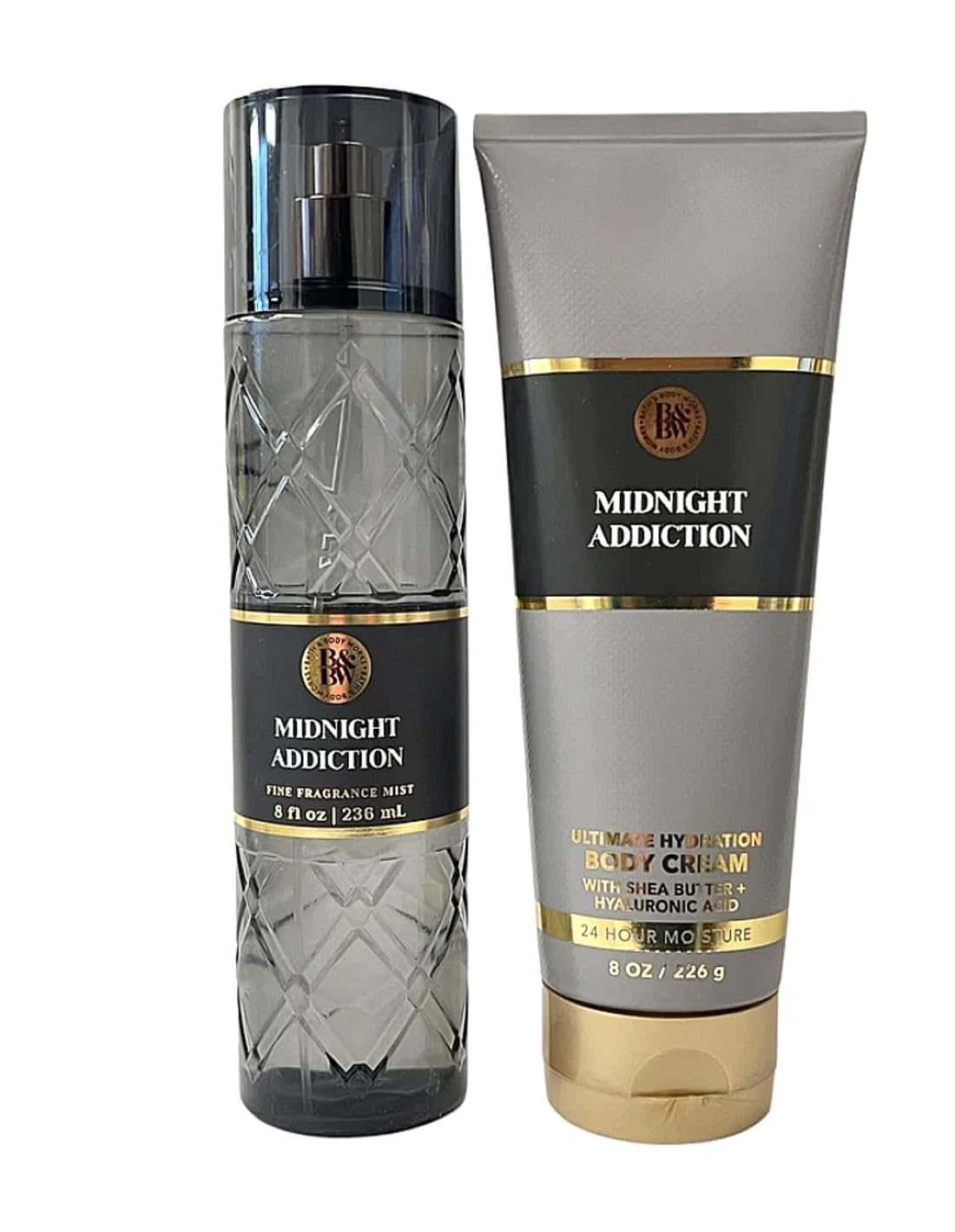 Bath and Body Fine Fragrance Mist (Midnight Addiction Mist and Cream Set)