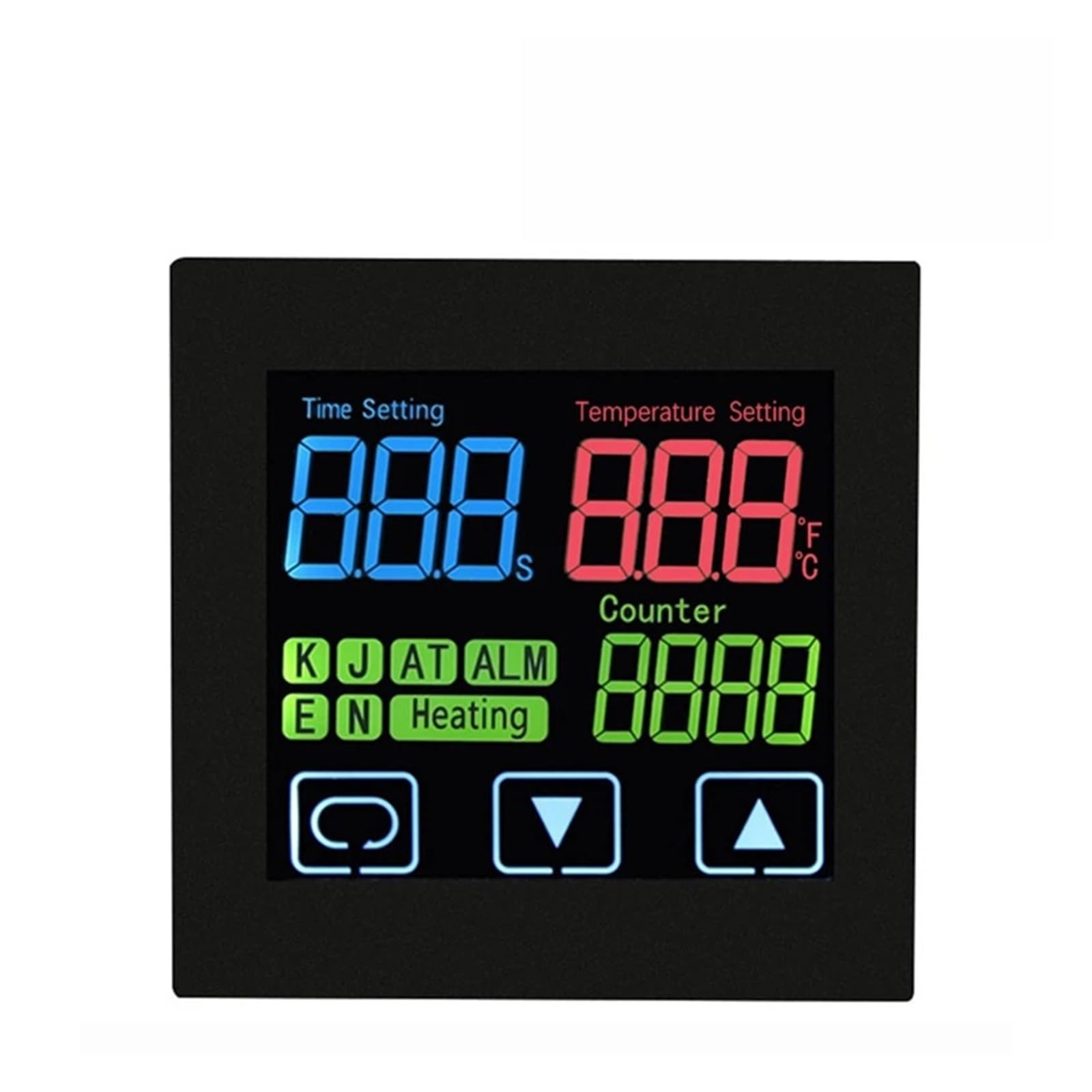 Regulator temperatury, termostat do prasy cieplnej z timerem i funkcją licznika, ekran dotykowy, alarm czasowy, tłoczenie na gorąco, regulator temperatury PID (wyjście przekaźnikowe)