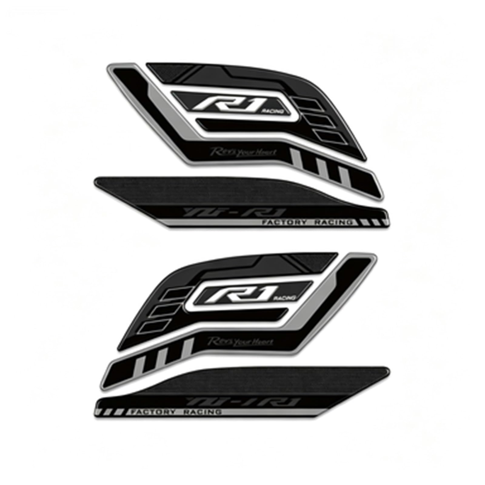 Tank Pad Sticker Motorcycle Fuel Protection Decal for Yamaha R1 R1S R1M YZF YZFR1 2015-2024 Streetfighter(Color8)