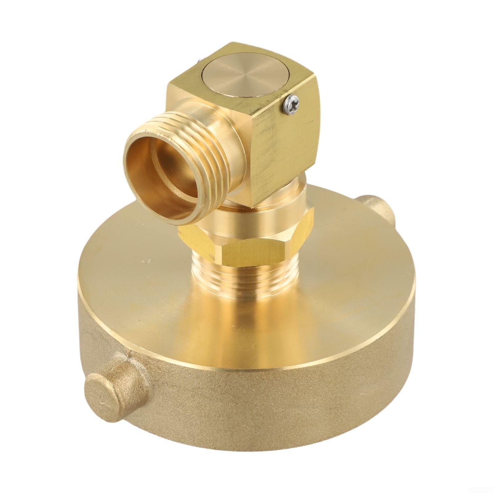 Adaptateur incendie 2-1/2 NST vers 3/4 GHT coude laiton grand débit