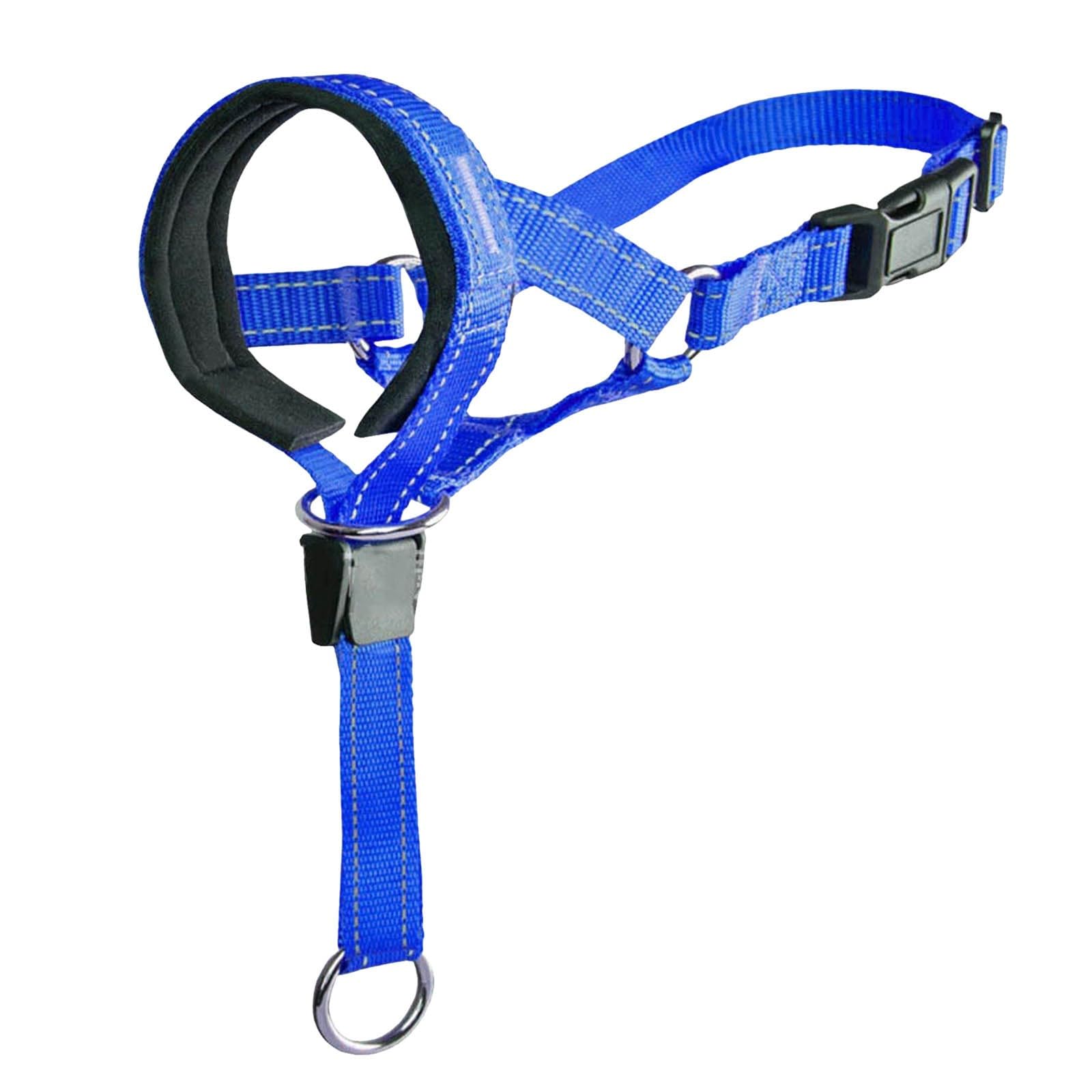 No-Pull Head Collar for Dogs - with Soft Padding - Dog Leashes for Medium Large Dogs - Dog Mouth Harnesses - Quick-Snap Neck Strap - Training Heavy Leash Pulling for Easy Walking (B, S)