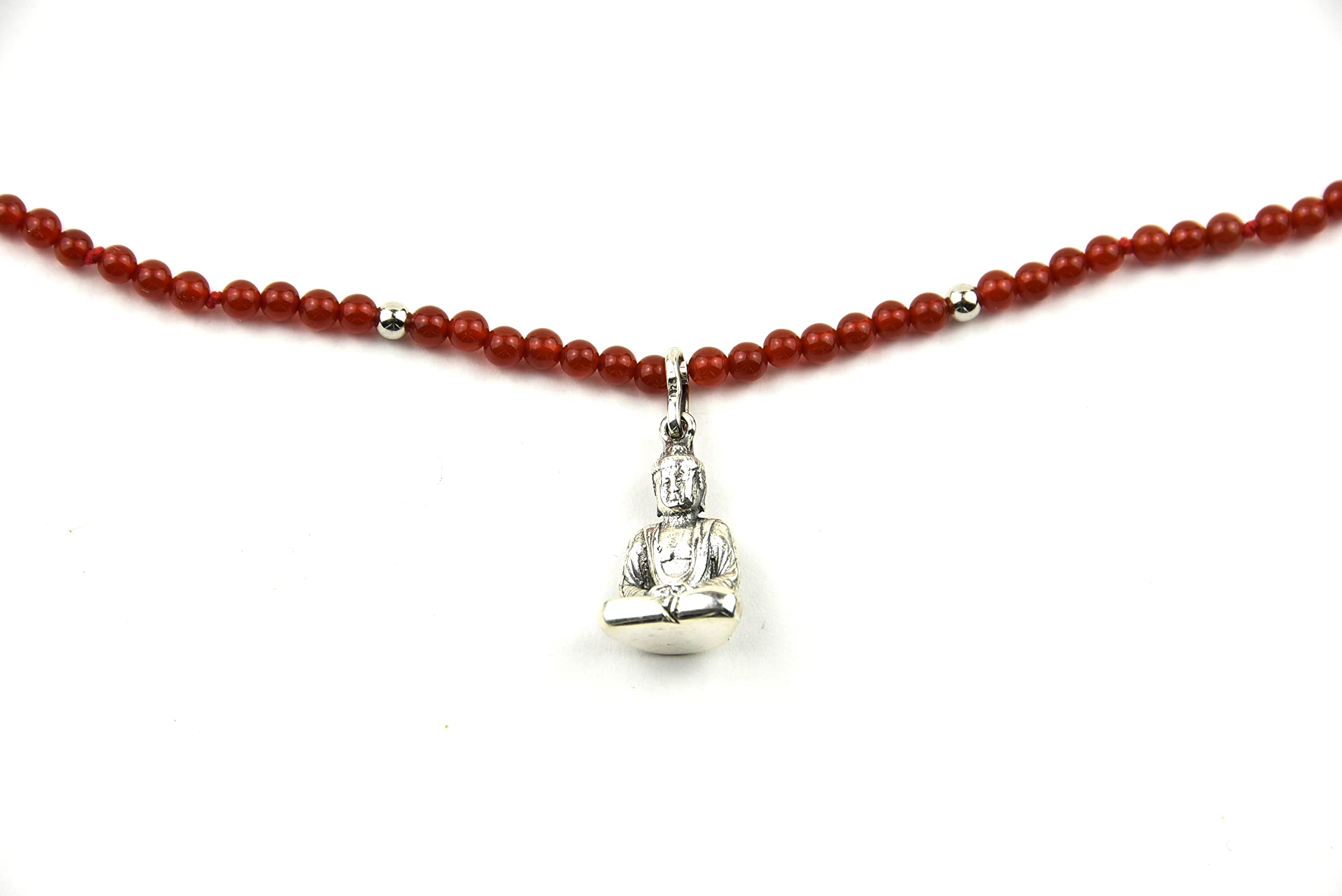 Buddha Kette a la Krimi Kommissarin in Karneol