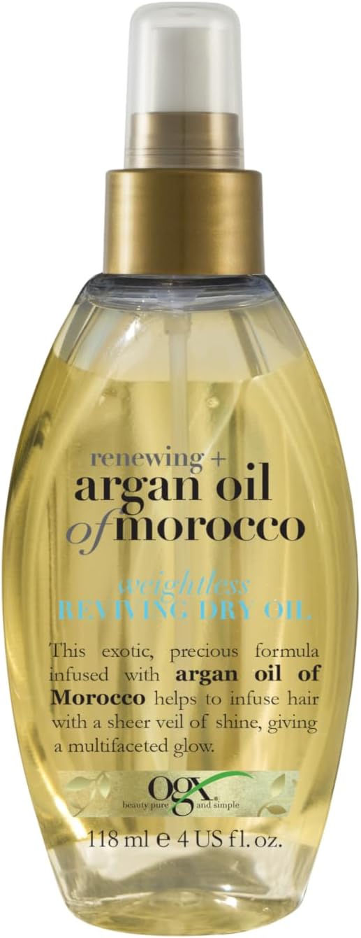 OGX Argan Oil of Morocco Weightless Reviving Dry Hair Oil Mist, 118ml (Packaging may vary) OGX Argan Oil of Morocco Weightless Reviving Dry Hair Oil Mist, 118ml (Packaging may vary)