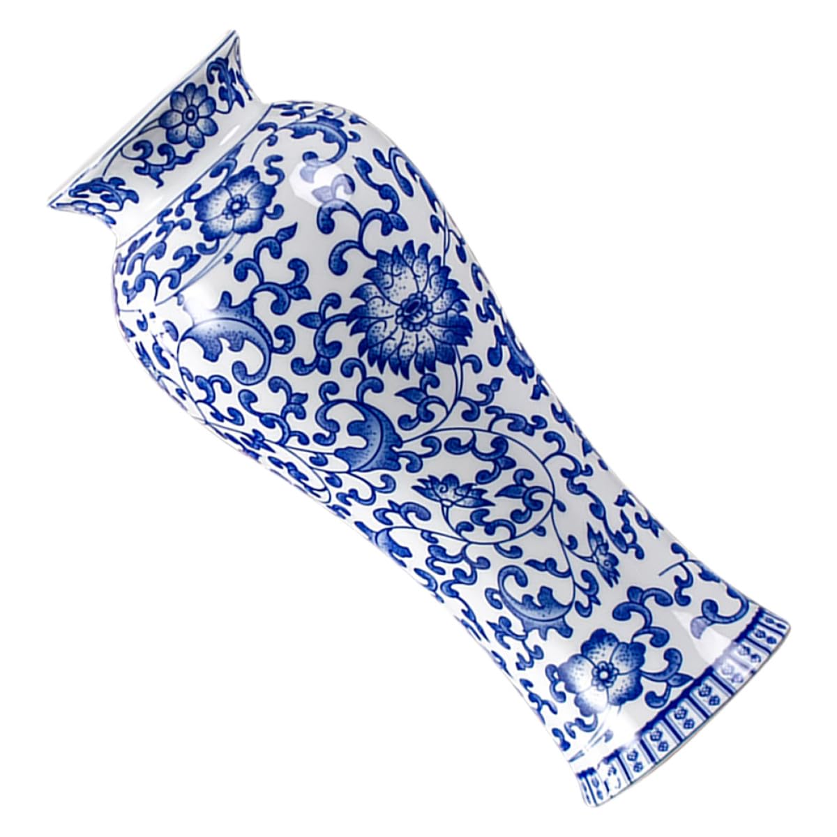 Grand vase chinois en céramique vintage ERINGOGO, parfait comme centre de table de salon
