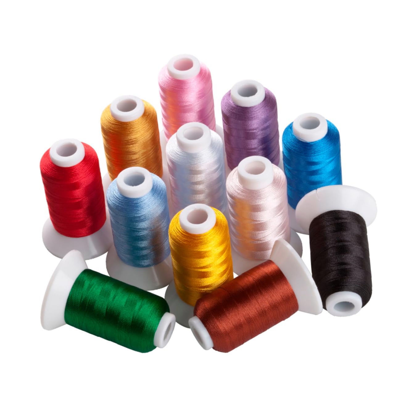 HOODANCOS Filo per Ricamo in Poliestere 120d/2, Set 4 Colori 500 M | Punto Croce e Intreccio, Adatto a Progetti Fai da Te per Ragazzo Ragazza Colore Casuale