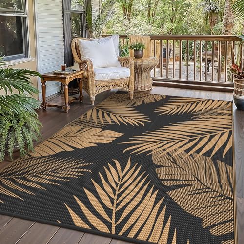 GENIMO Outdoor Rug 120x180cm, Waterproof Reversible Garden Rug, Washable UV Resistant Plastic Carpet for Patio Balcony, RV - Image 2