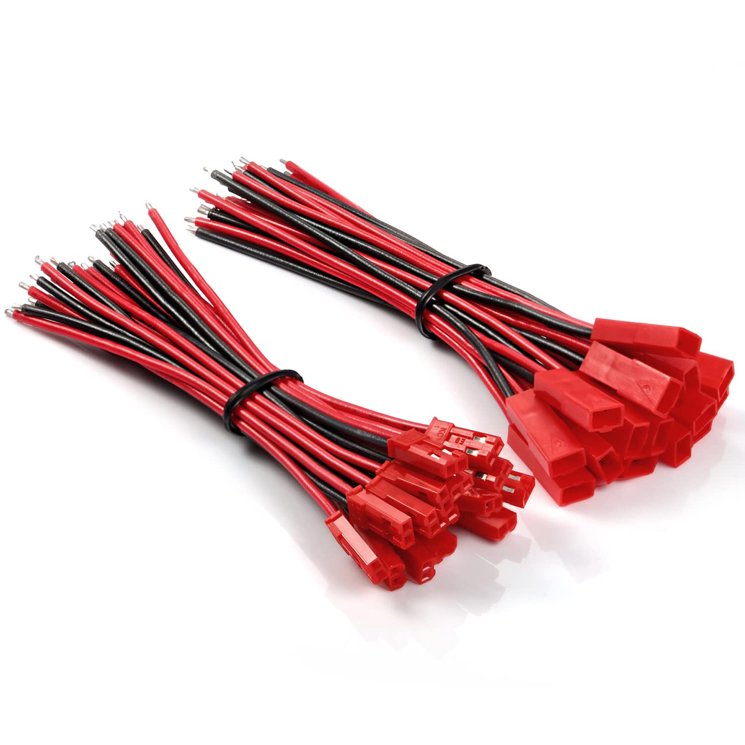 CHANZONJST SYP/RC (10/15/20cm) 15 Pair Male + Female 2 pin Mini Connector 20awg Extension 2pin Cable 2.5mm Pitch Micro Plug Adapter for SYR LED RC lights Battery Terminal Wire