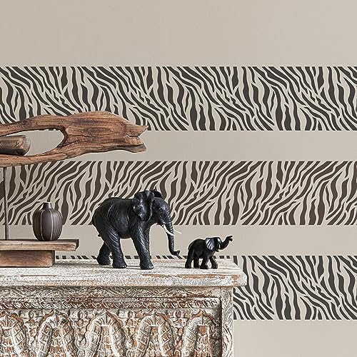 NAKLEO Painting Stencil for Crafts A3 30x42cm, Zebra Skin Animal Savanna Pattern - Image 3