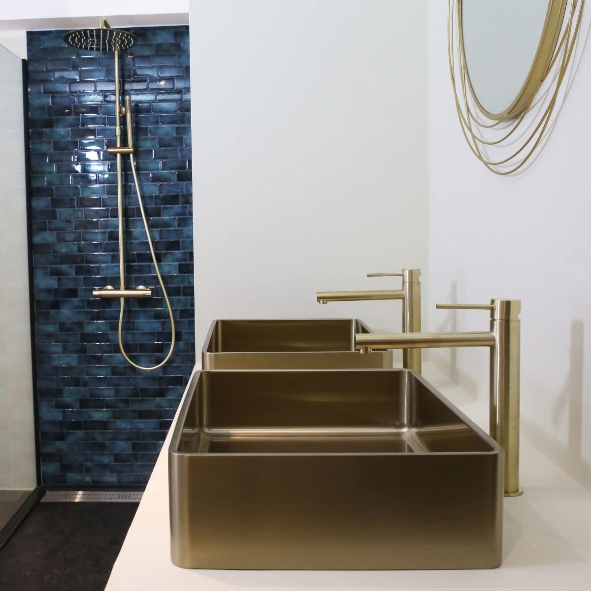 EsseBagno Kran do wanny Luisa wysoki złoty