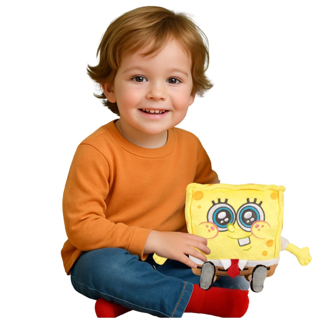 PLAY BY PLAY Spongebob Squarepants Plush Toy 22 cm - Variants Spongebob, Patrick & Gary - Cuddly Toy - Ref 760025631 (Spongebob) - Image 3