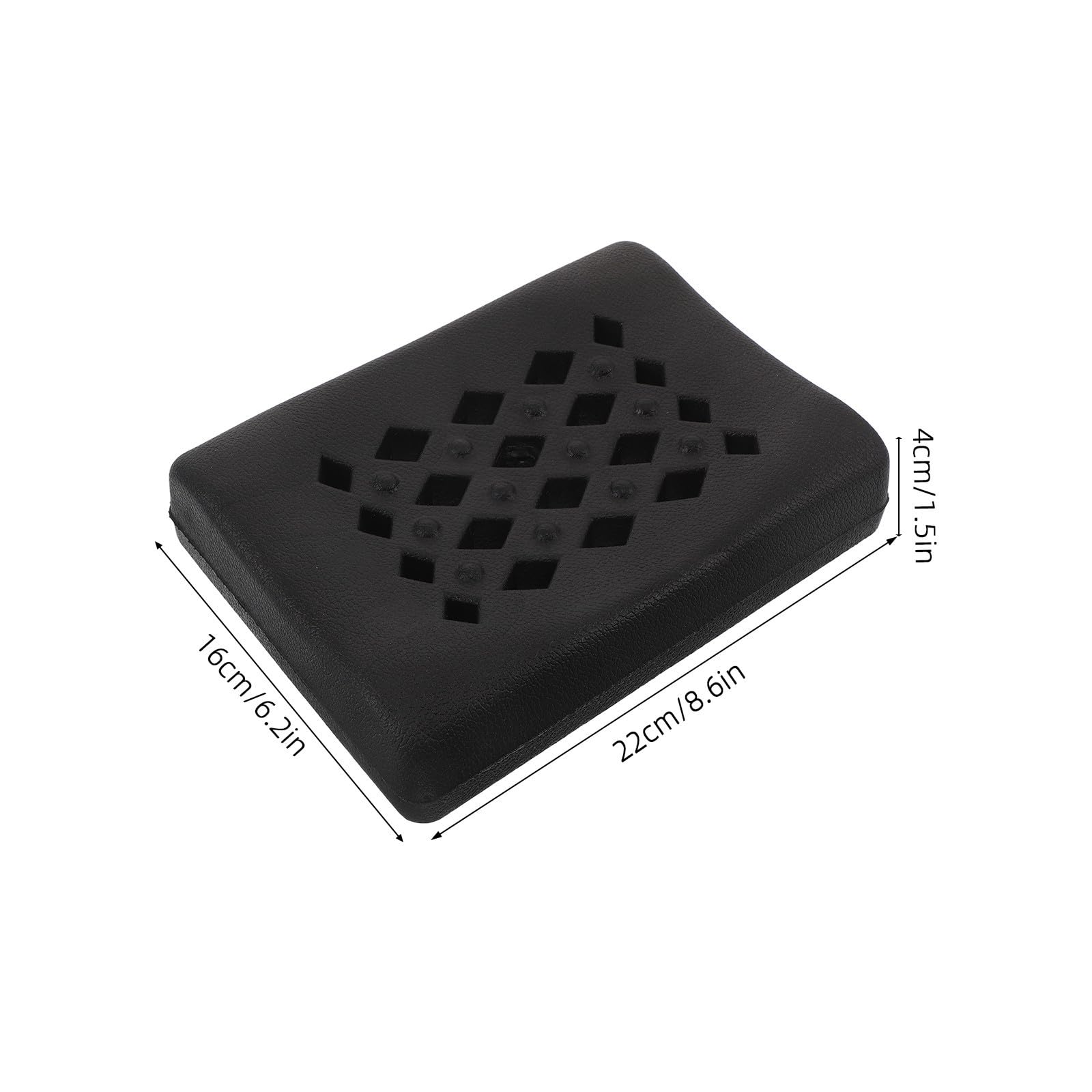 Reposacabezas de Champú para Lavabo, Cojín Cervical PVC Negro