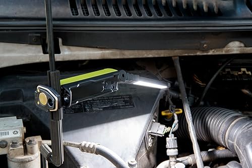 Miniatura 4 de POWERSMITH Luz de trabajo recargable plegable de 600 LM luz magnética con inundación, punto, modos UV y salida USB para carga de dispositivos