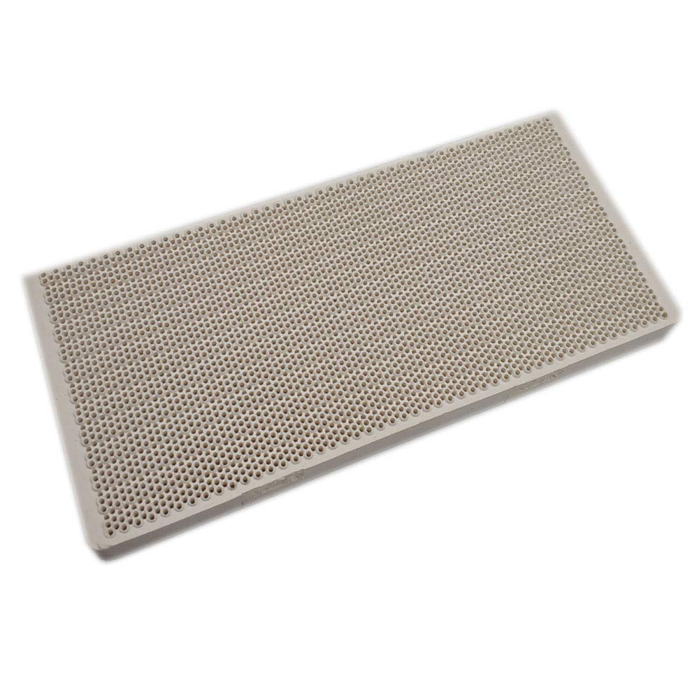 METER STAR Hocheffiziente Gasheizteile mit brennender Keramikplatte 17,5 cm x 7,5 cm x 1,4 cm Ersatz-Wabenstruktur-Infrarotbrenner