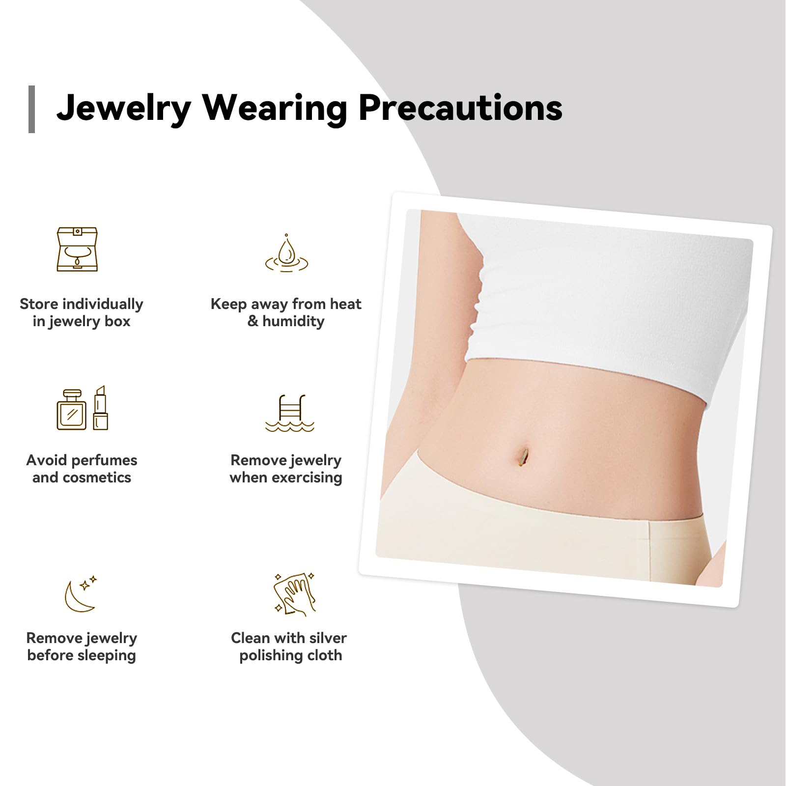 14G Piercing Ombligo Aro, Clicker Piercing para el Ombligo de Titanio Hipoalergénicos Pirsin Anillos con Circonita Cúbica, Joyería Cuerpo para Mujeres y Niñas
