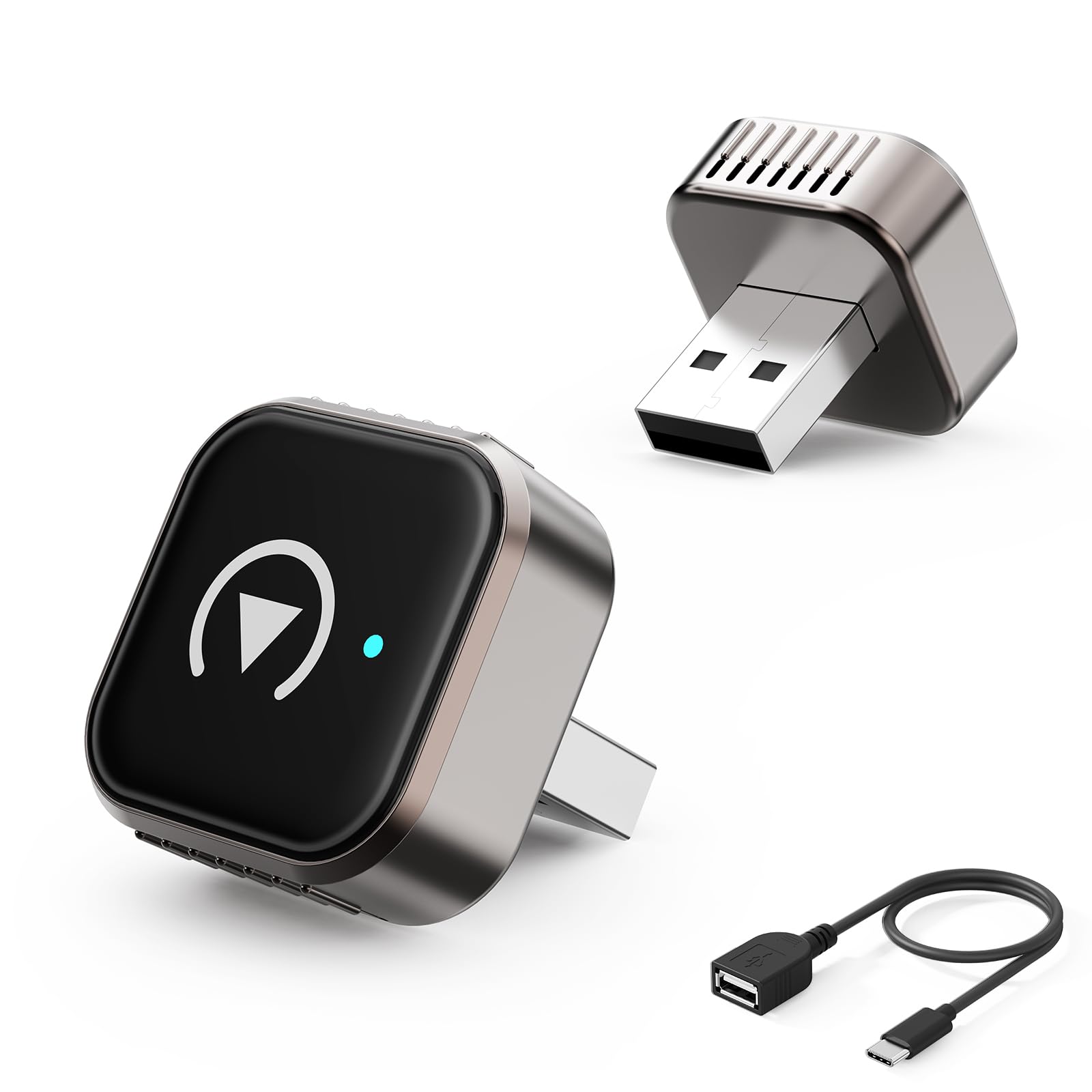 Wireless CarPlay Adapter for iPhone & Android, Plug & Play, Fast Stable