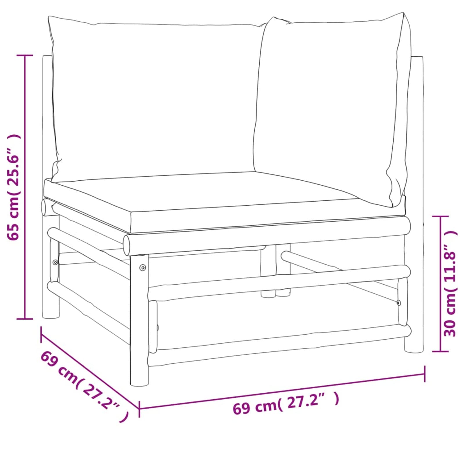 10-częściowy bambusowy zestaw wypoczynkowy w kolorze taupe z poduszkami, meble ogrodowe na zewnątrz, nowoczesny design, odporny na warunki atmosferyczne, idealny do relaksu na podwórku i przy basenie