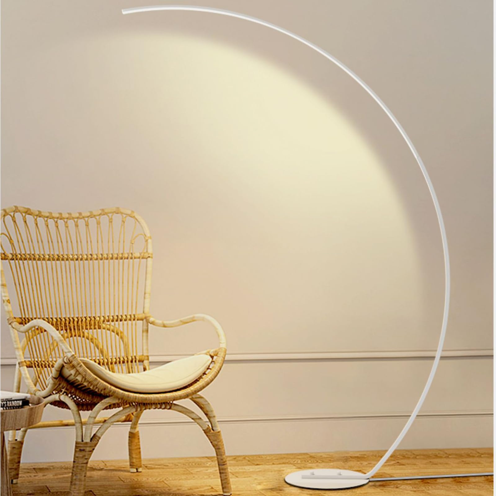 Lampada da terra a LED dimmerabile, lampada da terra ad arco, lampada da terra ad arco per lettura con telecomando, lampada alta moderna, lampada per illuminazione ambientale per soggiorno, ufficio, c