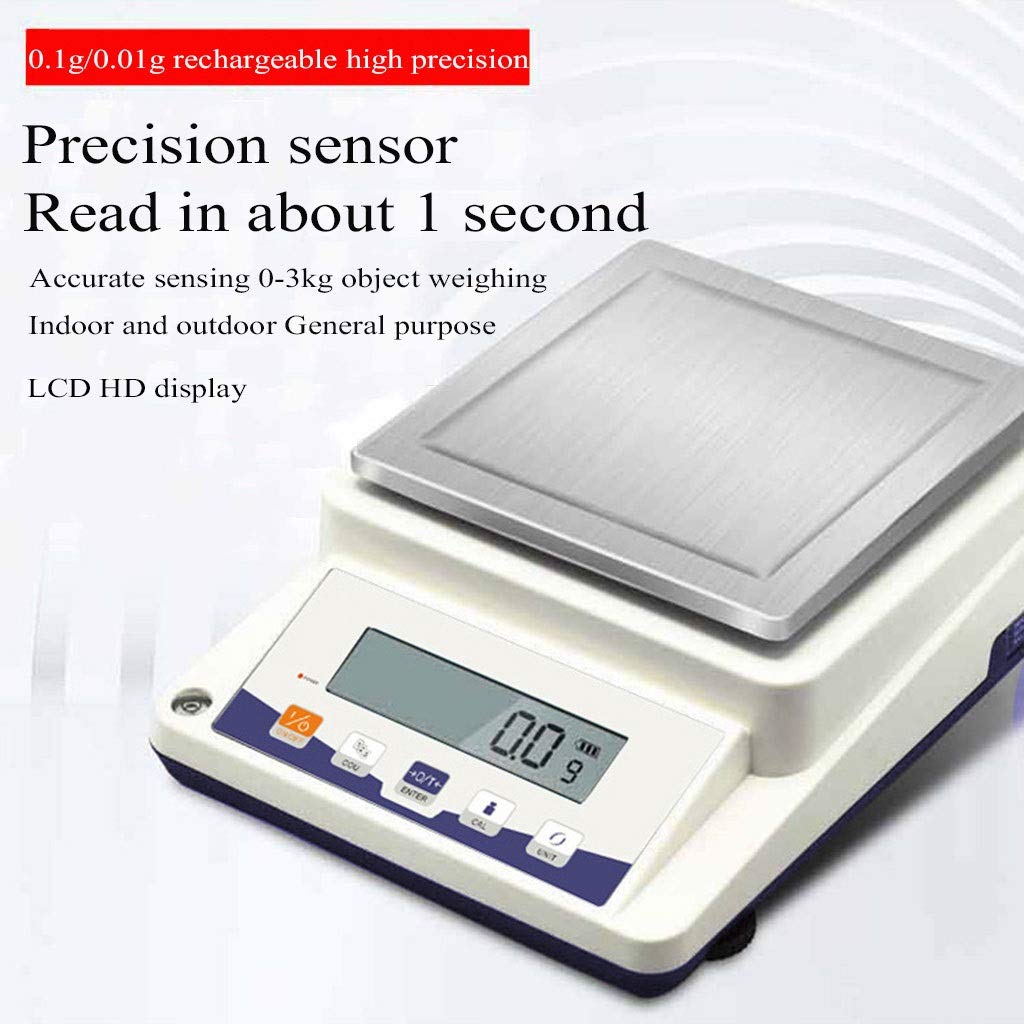 Balanza Digital para joyería, pesaje en Gramos, balanza de Alta precisión, balanza electrónica exacta, pesaje y conteo científico Industrial, 6100/0.1G,
