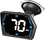 Moman Car HUD Digital Speedometer for Car Head Up Display KM/H MPH Compass Direction USB Cable Plug & Play Over Speed Alert for All Vehicle