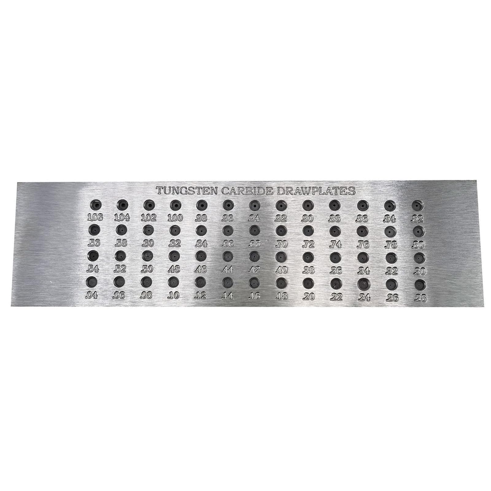 0.04-0.45/0.04-0.8/0.04-1.6mm Metal Wire Drawplate Round Shape Jewelry Making Tool Wire Drawing Measurement Scale Marking Tool