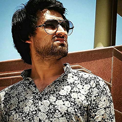 mincl/unisex rectangular sunglasses special metal bridge4