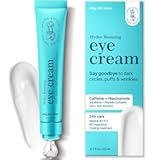 Under Eye Cream for Dark Circles and Puffiness - Caffeine Eye Cream Anti Aging Brightener With Niacinamide, Squalane, Peptide Complex, Korean Skin Care Formula - Massage Zinc Roller - Puffy Eyes