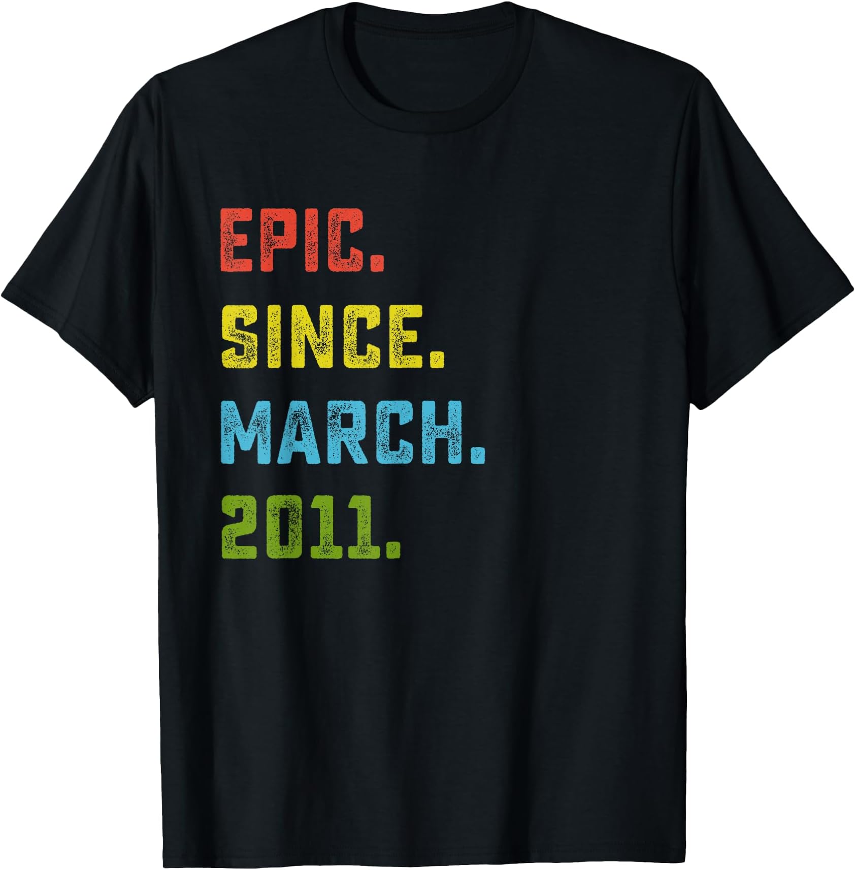 15th Birthday Gift Epic Since March 2011 15 Years Old T-Shirt