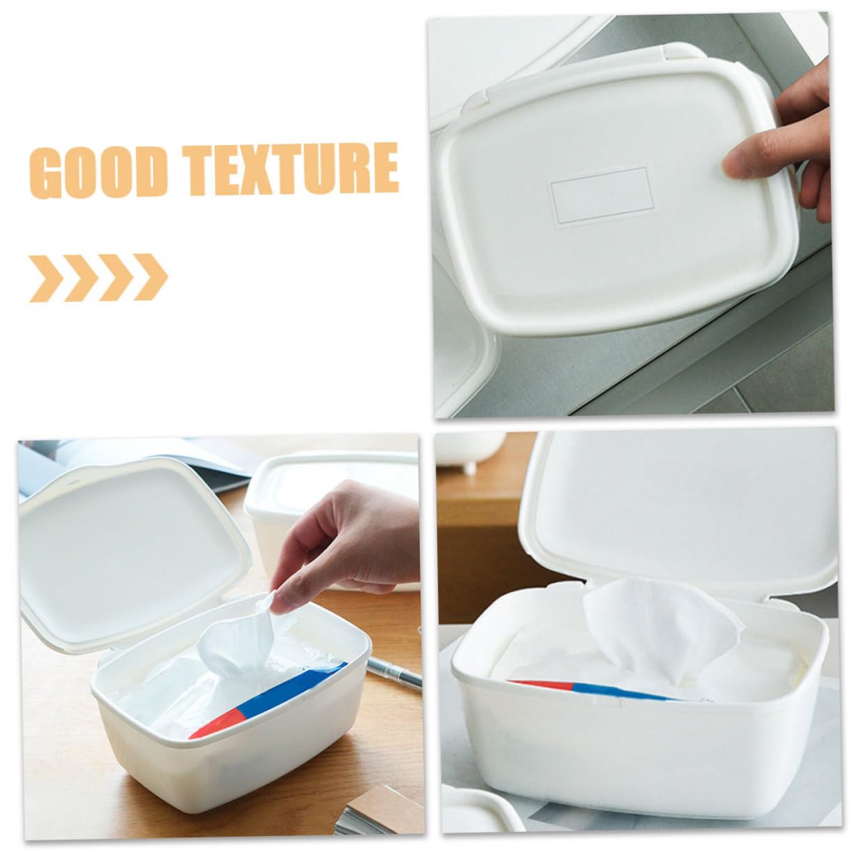 3 juegos Caja de toallitas Dispensador de toallitas Máscara Organizador de almacenamiento Bolsa de toallitas Estuche Contenedor Porta toallitas Estuche for toallitas Porta contenedor de toallitas Disp
