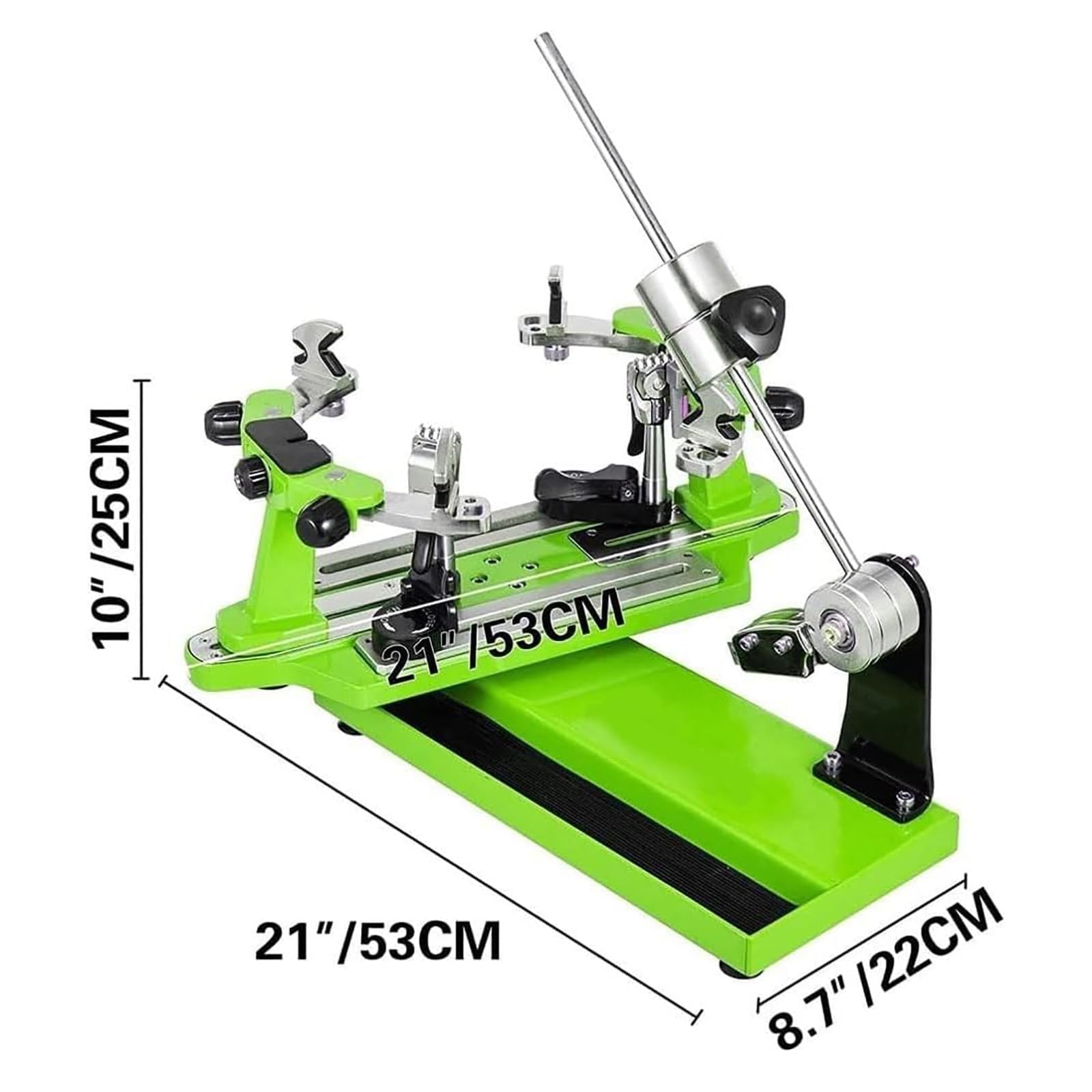 Incordatrice per racchette con fissaggio a 6 punti, accessori completi, design antiscivolo e rotazione a 360° per appoggiare il tavolo