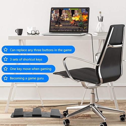 Miniatura 4 de Pedal de pie PC Interruptor de pie Triple Teclado programable Tecla de acceso rápido modificada para requisitos particulares Videojuego Oficina